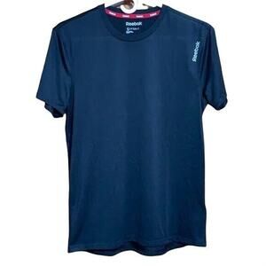 Reebok Mens T Shirt Top Speedwick Athletic Casual Short Sleeve Black Small